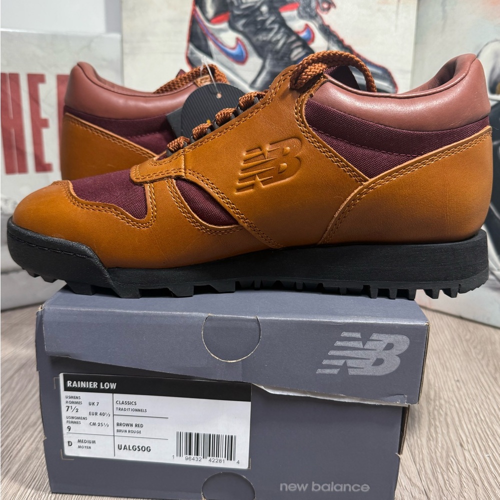 New Balance Mens 7.5 UALGSOG Rainier Low Glazed Ginger/Crimson Sneaker - Picture 6 of 10